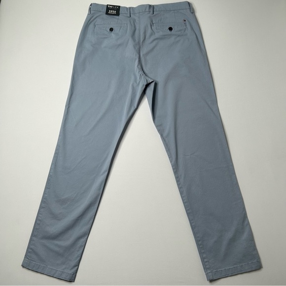 Tommy Hilfiger Mens The Flex Blue Khaki Pants Reg Fit Waist 33 NWT - Picture 2 of 7